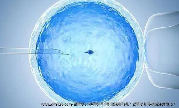 试管婴儿移植成功可能出现的前兆？试管婴儿移植后注意事项？