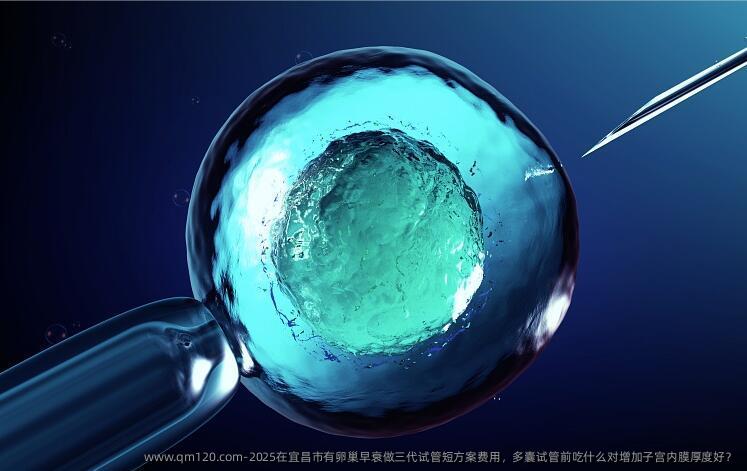 2025在宜昌市有卵巢早衰做三代试管短方案费用，多囊试管前吃什么对增加子宫内膜厚度好？