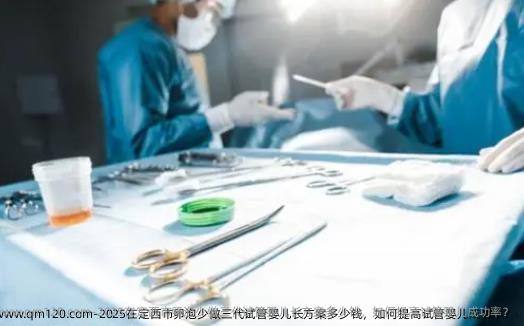 2025在定西市卵泡少做三代试管婴儿长方案多少钱，如何提高试管婴儿成功率？