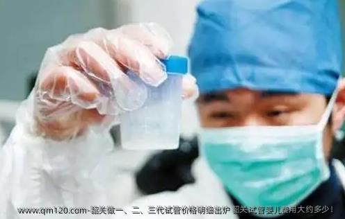 韶关做一、二、三代试管价格明细出炉 韶关试管婴儿费用大约多少！