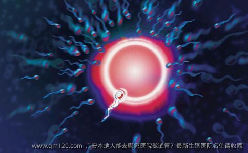 广安本地人能去哪家医院做试管？最新生殖医院名单请收藏