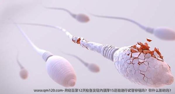 月经后第12天检查发现内膜厚15还能进行试管移植吗？有什么影响吗？