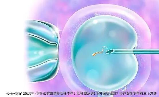 为什么越来越多女性不孕？女性得从这6个方面找原因？治疗女性不孕有三个方法