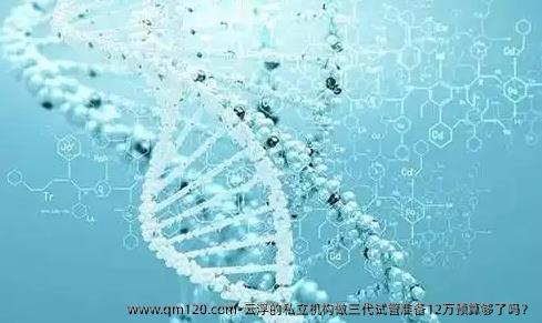 云浮的机构做三代试管准备12万预算够了吗？