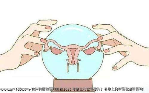 杭州有哪些医院能在2025 年做三代试管婴儿？名单上只有两家试管医院！